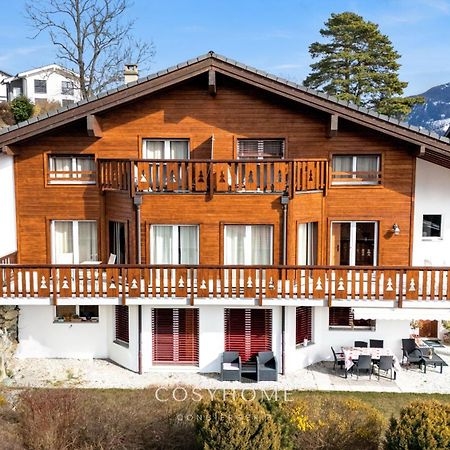 Chalet Des Alpes - Sunset View - Crans-Montana Dış mekan fotoğraf