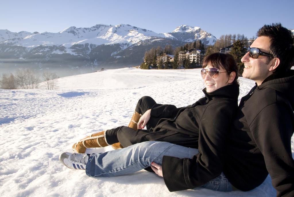 Chalet Des Alpes - Sunset View - Crans-Montana Dış mekan fotoğraf