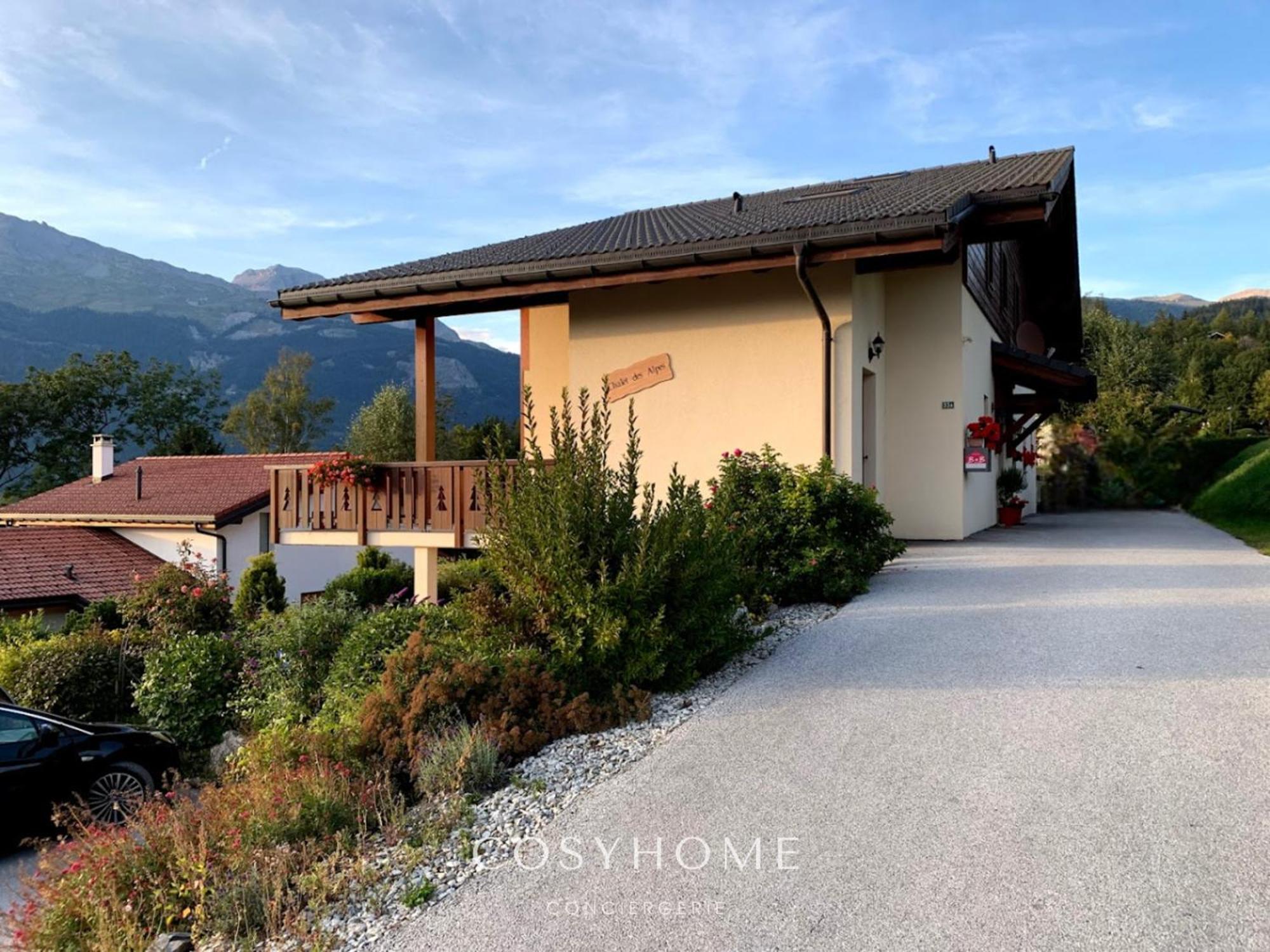 Chalet Des Alpes - Sunset View - Crans-Montana Dış mekan fotoğraf