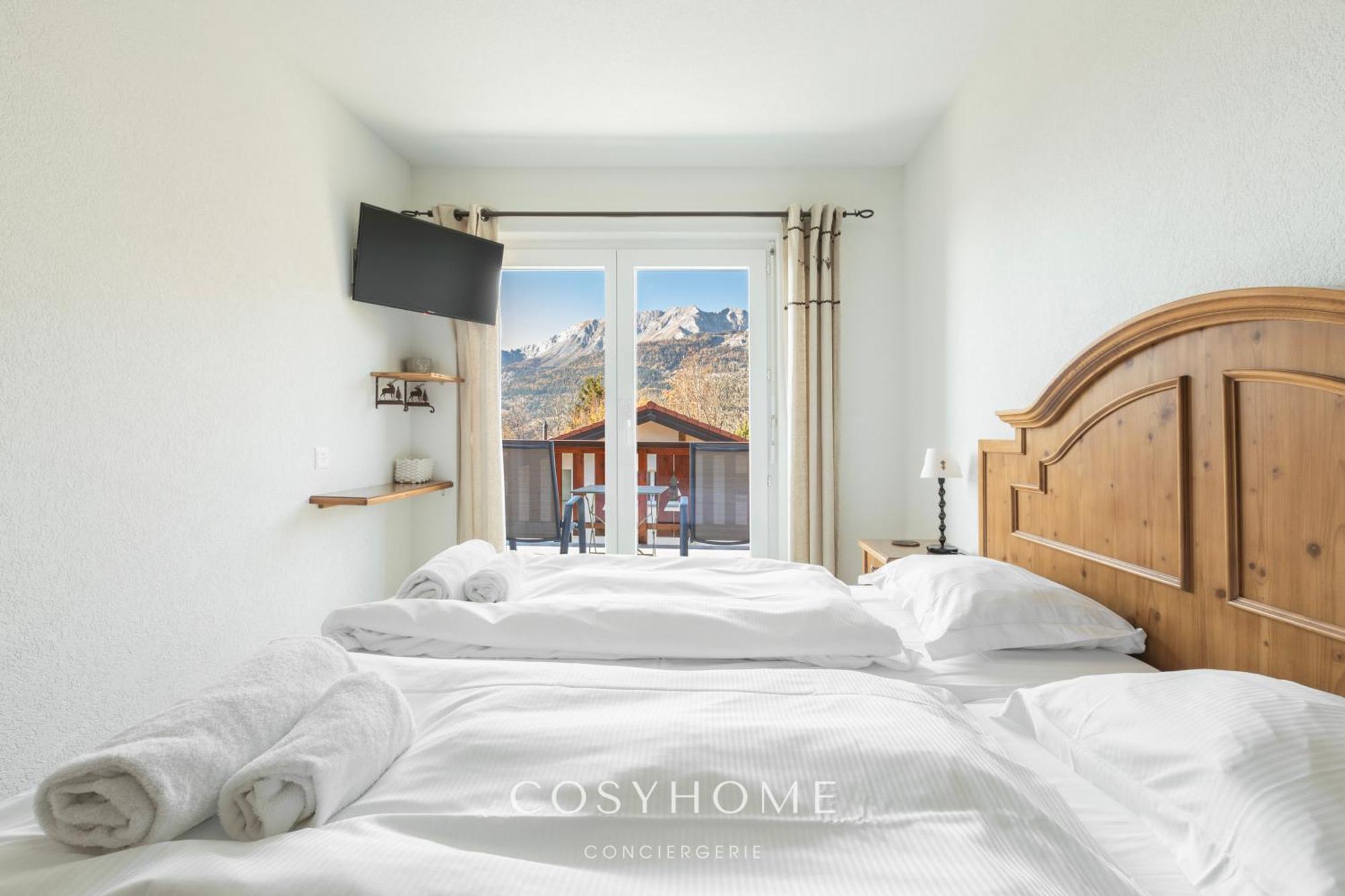 Chalet Des Alpes - Sunset View - Crans-Montana Dış mekan fotoğraf