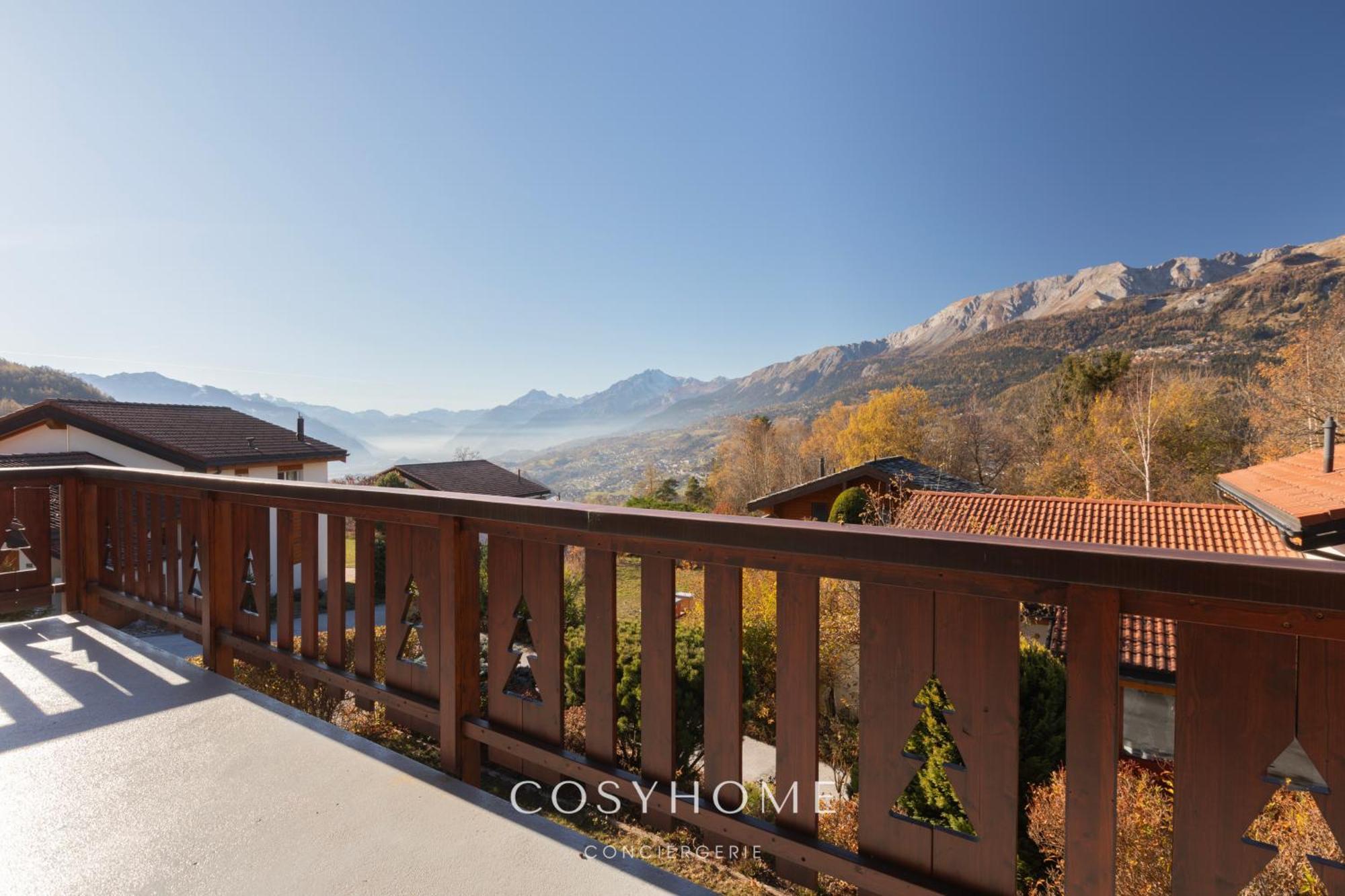 Chalet Des Alpes - Sunset View - Crans-Montana Dış mekan fotoğraf