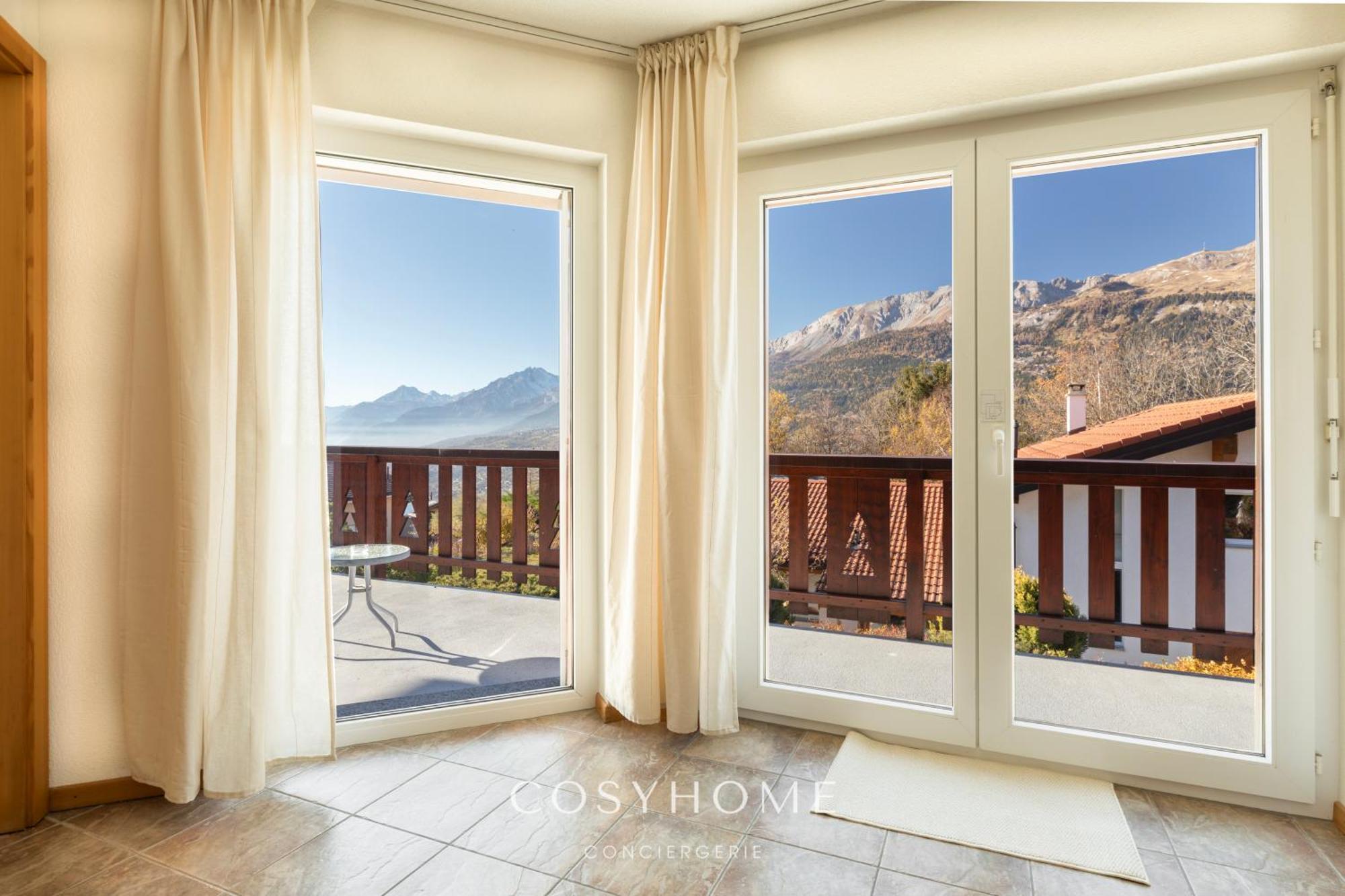 Chalet Des Alpes - Sunset View - Crans-Montana Dış mekan fotoğraf